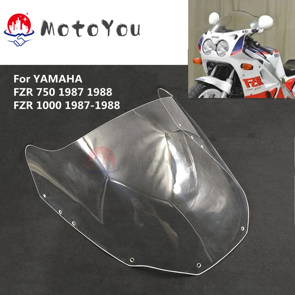 Front Wind Screen Deflector Fairing Cover for YAMAHA FZR750 FZR1000 FZR 750 1000 1987 1988 Windshield Touring Windscreen