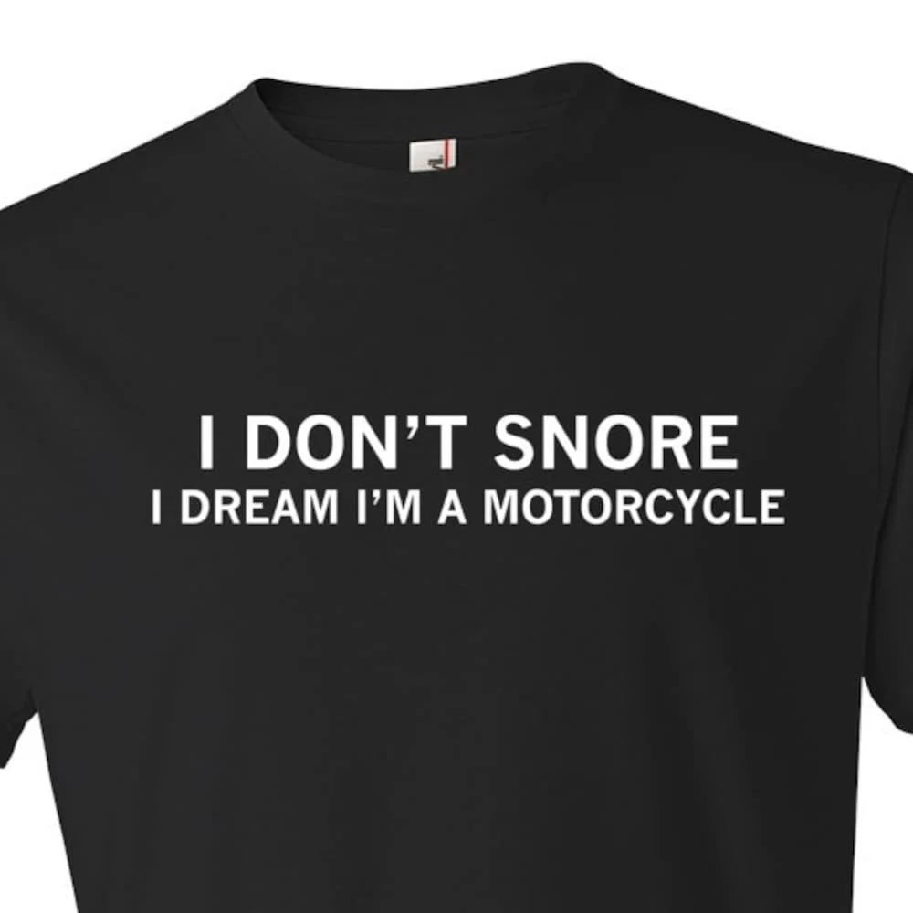 Dad Gift Motorcycle Father Day Shirt Husband Grandpa For Snoring T Os43