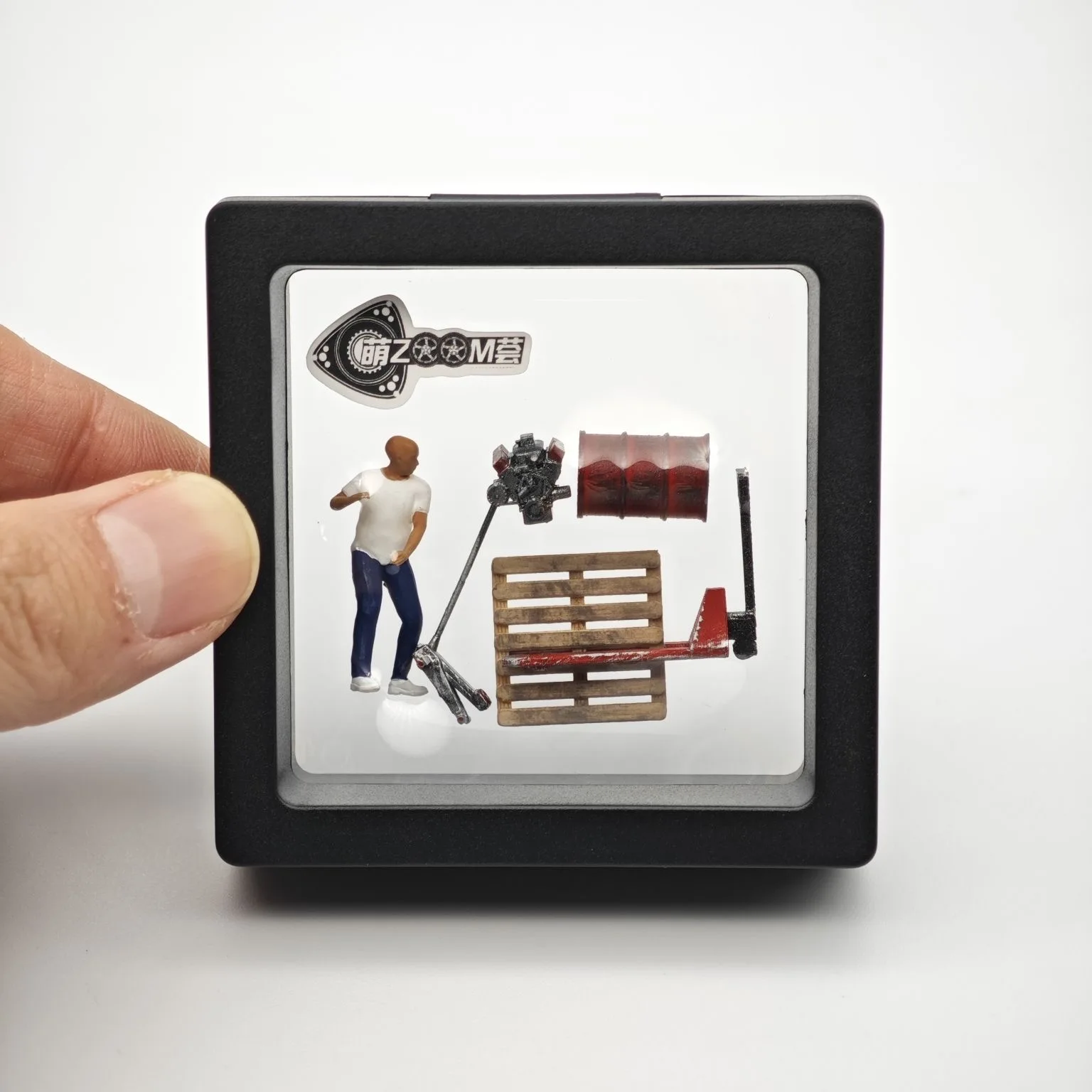 1:64 Dekorasi Adegan Bengkel Perbaikan Model Mobil, Dongkrak, Figur Mini, Aksesori Modifikasi Mesin