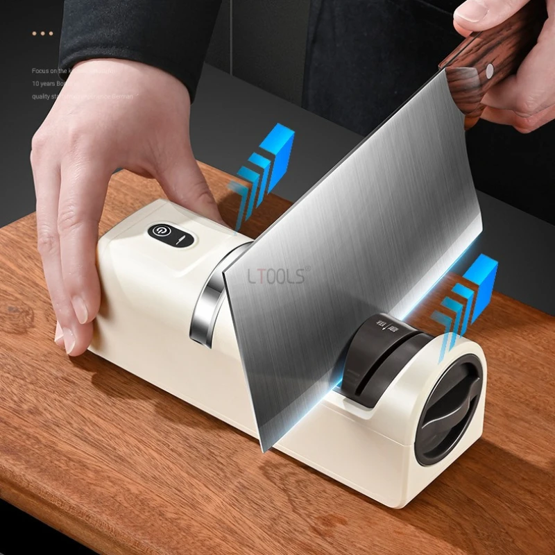 Wireless Electric Knife Sharpener Multi-functional Small Automatic Kitchen Knife Stone Grinding Tool Portable USB Rechargeable