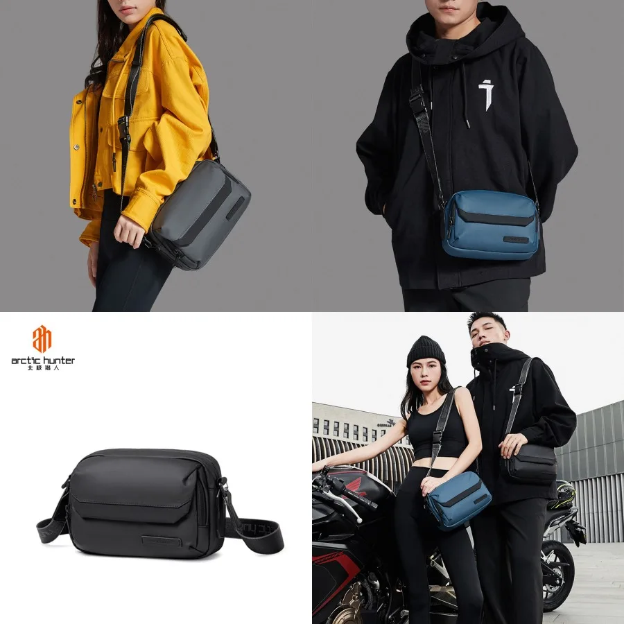 

【New style】Arctic Hunter fashionable trend water-proof small -body bag outdoor casual sports one-shoulder -body bag men's chest