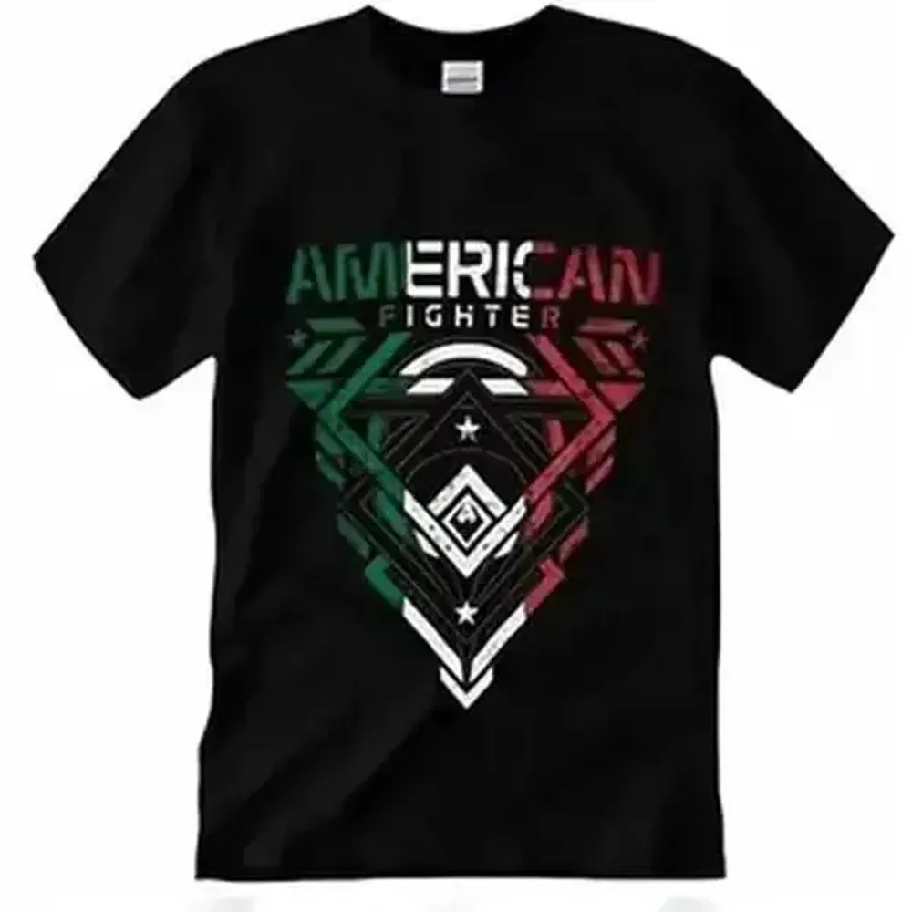 American Fighter Kendleton Domestic Unisex Short-Sleeve Round Neck Printed Cotton Graphic T-Shirt, Classic Daily Casual Wear, Soft All-Season Comfort, Tshirt, Shortsleeve, Streetwear, Top