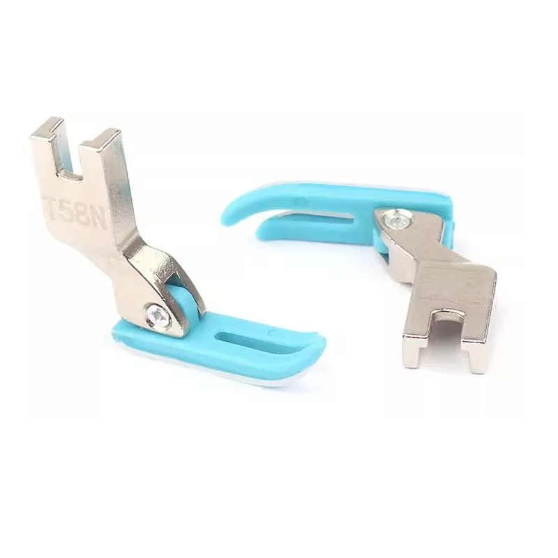 T58n Kunststoff Nähfuß Computer flacher Auto Reiß verschluss Oxford schmaler Nähfuß 3mm kleiner Nähfuß 0,3 flacher Nähfuß