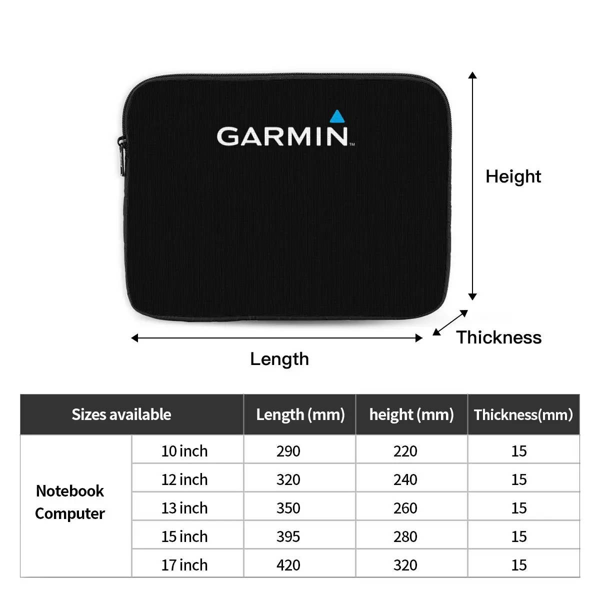 Official Garmin Original Merchandise Classic Notebook Laptop Bag Case Pouch For Macbook Air Pro Tablet Shockproof Case Bag