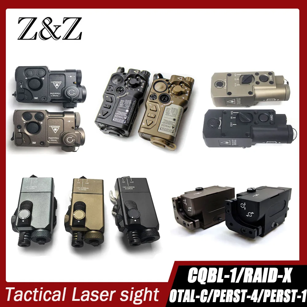 PERST-4/ PERST-1/CQBL-1/RAID-X/OTAL-C Green Red Laser Visible Beam IR Aiming Tactical Laser Sight Hunting Fit 20MM Rail