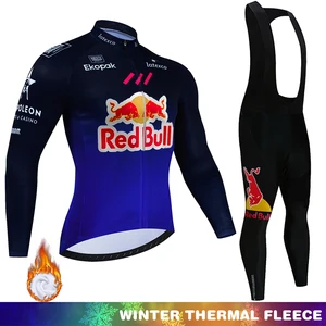 Red Bull Winter Thermal Velo Radsporthemd Mann Set Sportkleidung Fahrrad Fahrrad Triathlon Retro Männer 6 Hauptverkäufe Sweatshirt Red Bull - №5