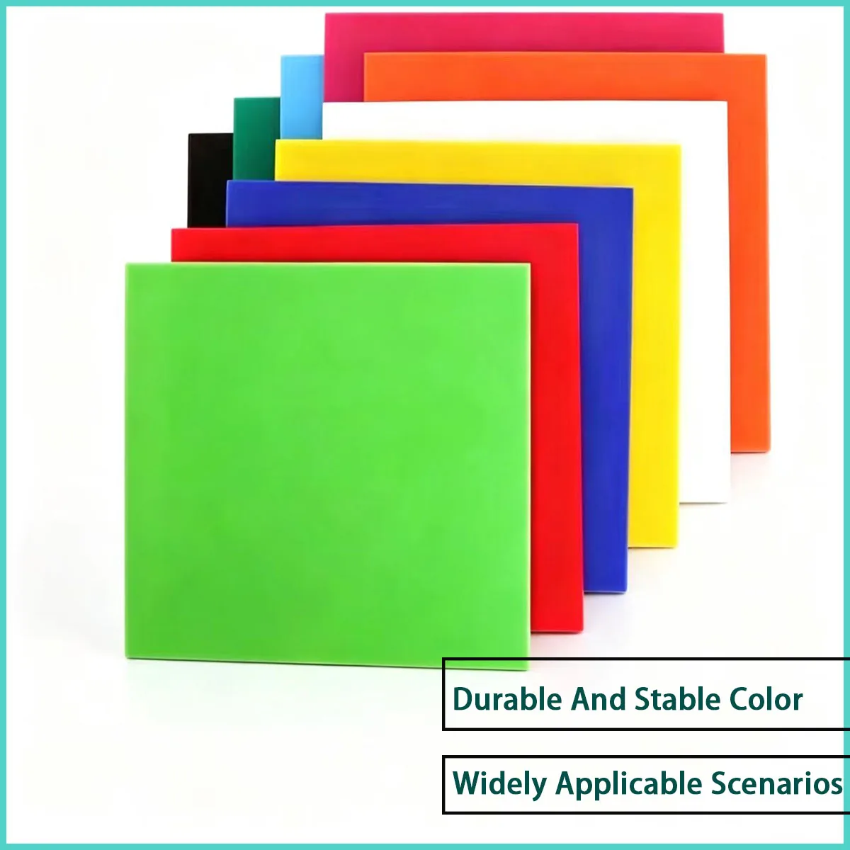 Color opaque acrylic board with a thickness of 3-5mm is used for decorative modeling, craft ornaments, partition finishes, etc