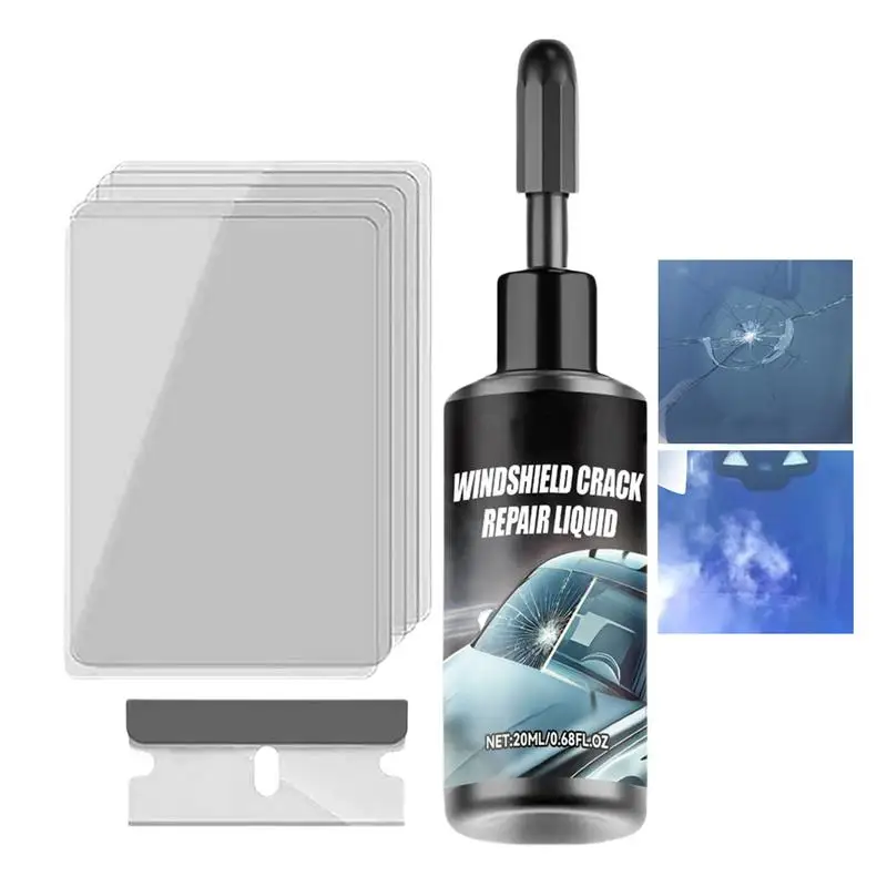 

Windshield Scratch Cracks Restore Fluid Auto Glass Scratch Cracks Restore Quick Fix Cracked Windscreen Scratch Restore Fluid