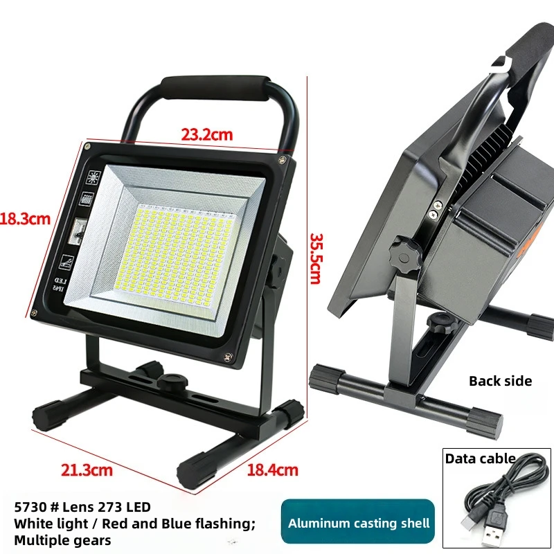 

LED Outdoor Ultra-Bright Powerful Flashlight Emergency Mobile Portable Camping Charging Floodlight