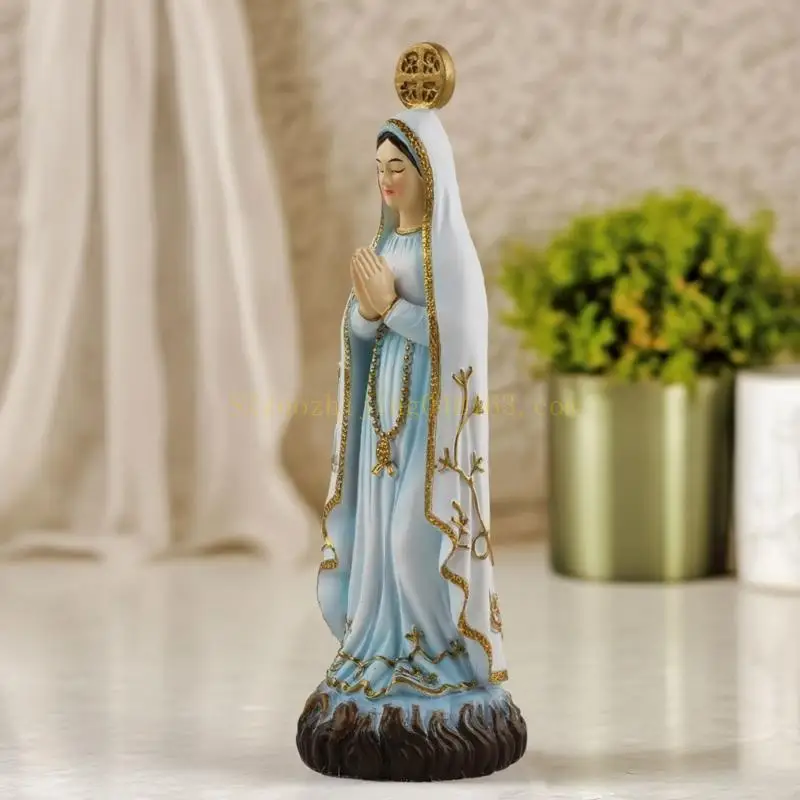 Adornos carácter europeo vírgenes marías resinas figuritas en miniatura estatua madre decoración iglesia del