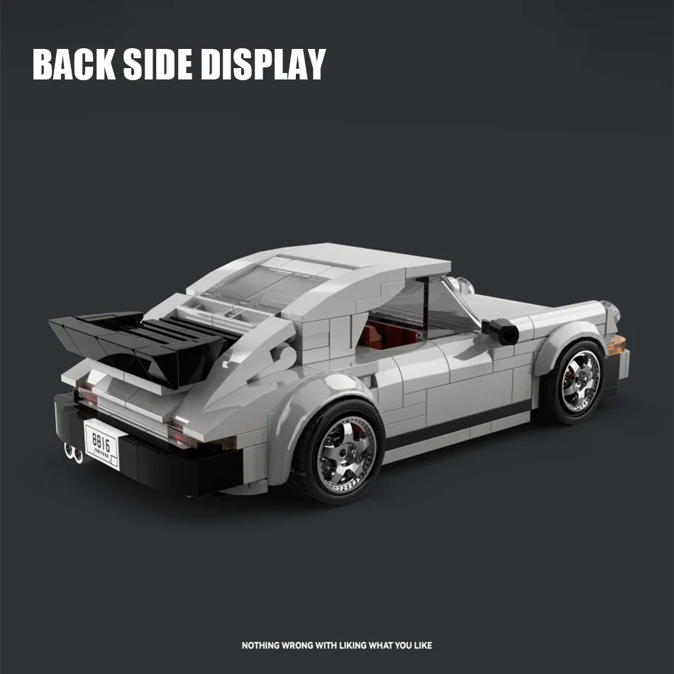 

Assembled Racing Sports Car MOC Building Block Set with Display Box Creative Vehicle DIY Collection Toys Model Bricks Kids Gifts