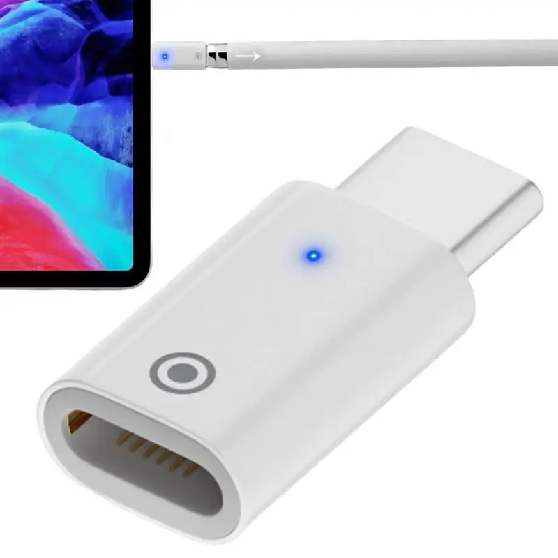 Złącze męsko-żeńskie typu C do oświetlenia Adapter ładowania USB typu C do przenośnych akcesoriów Apple 1. generacji ołówków