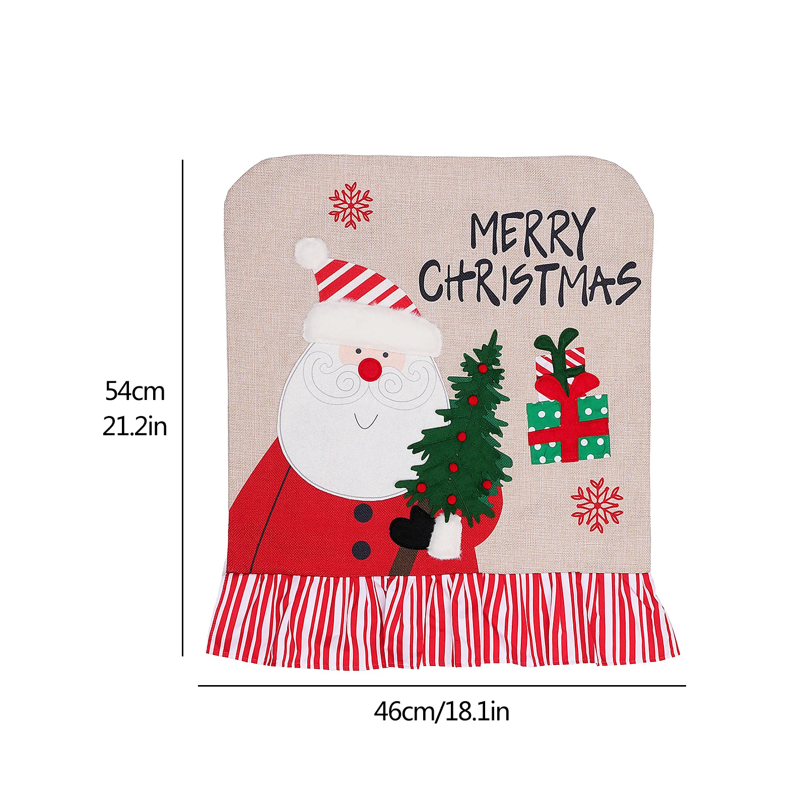 Xmas Chair Covers Xmas Back Chair Protector Slipcovers with Printing for Home Kitchen Holiday Party christmas decorations