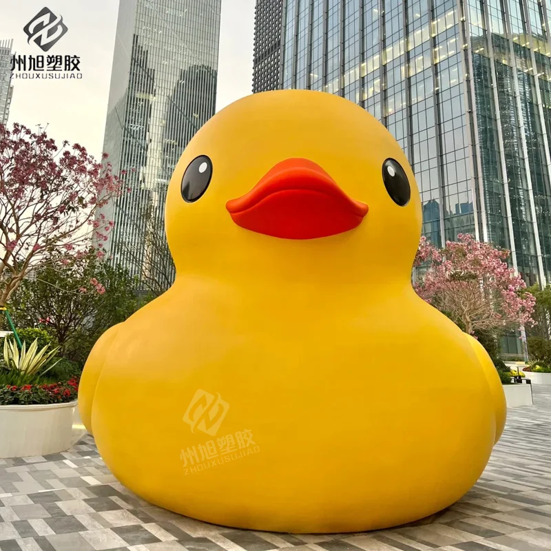 Modelo de aire de pato amarillo inflable gigante personalizado, adecuado para accesorios decorativos en eventos temáticos de centros comerciales al aire libre