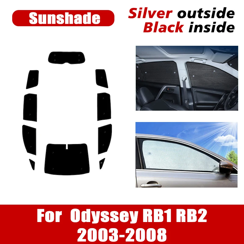 For Honda Odyssey RB1 RB2 International 2003~2008 Car Full Cover Sunshades Sun Protection Windshields Window Visors Accessories