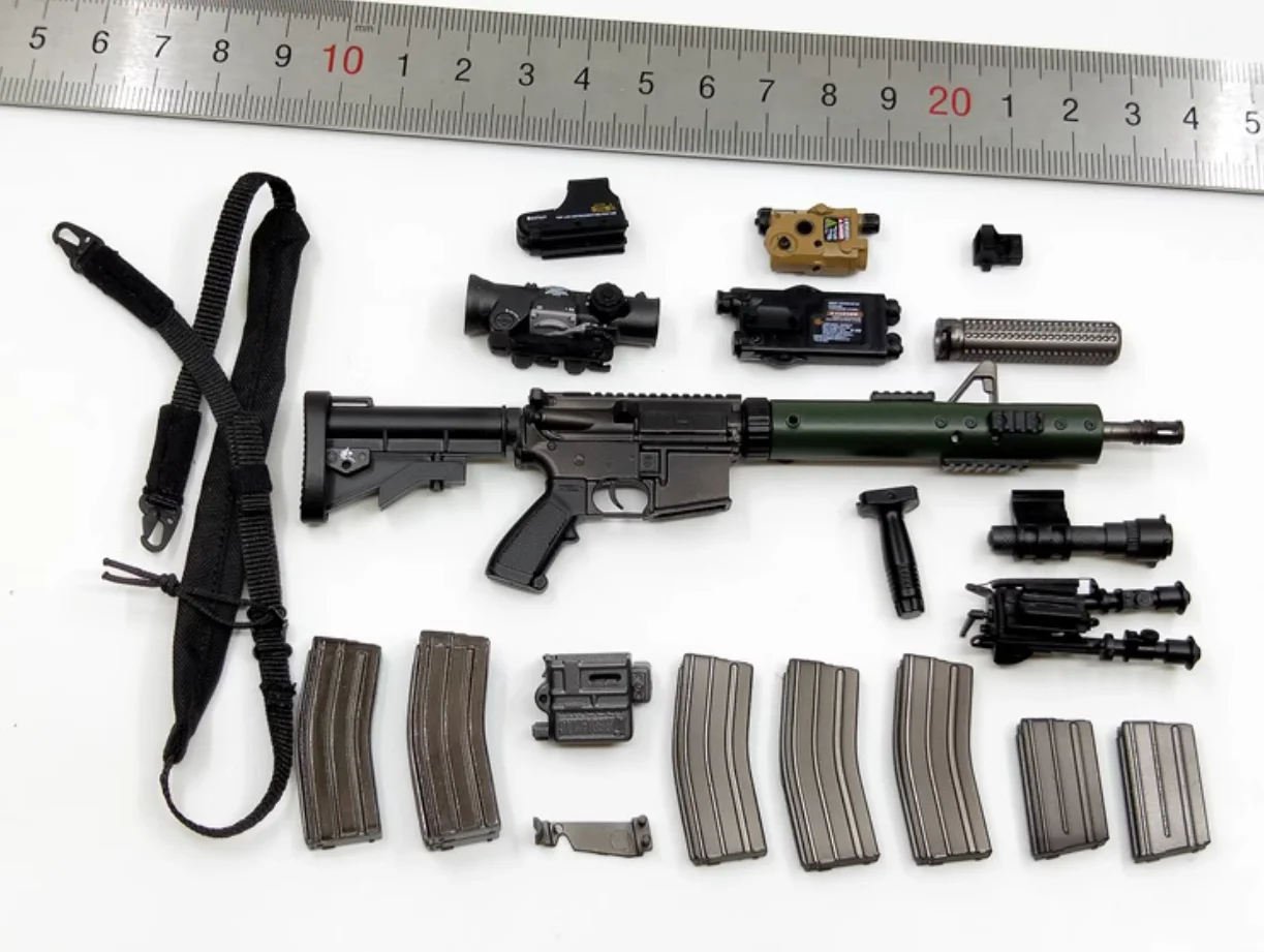 

DAMTOYS DAM 78091, США. 1st SFOD-D Operation Freedom Group Брюки M4 Оружие Модель с перчатками подходит для 12 дюймов Action 1/6