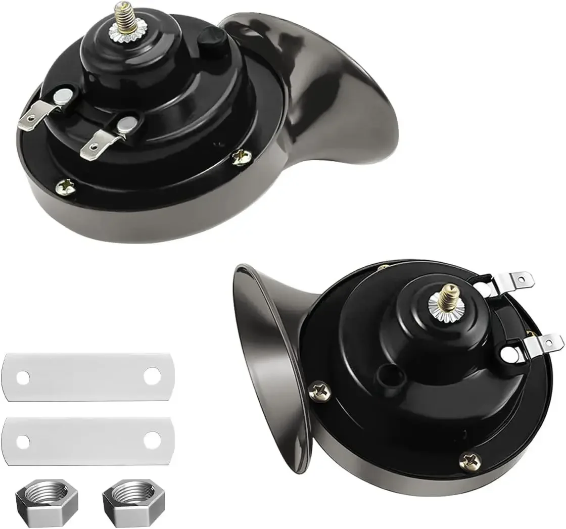 مزدوجة البوق قطار الهواء القرن 12 فولت 300DB سوبر بصوت عال مقاوم للماء الكهربائية الحلزون القرن عدة لشاحنة بيك اب جيب دراجة نارية قارب #5