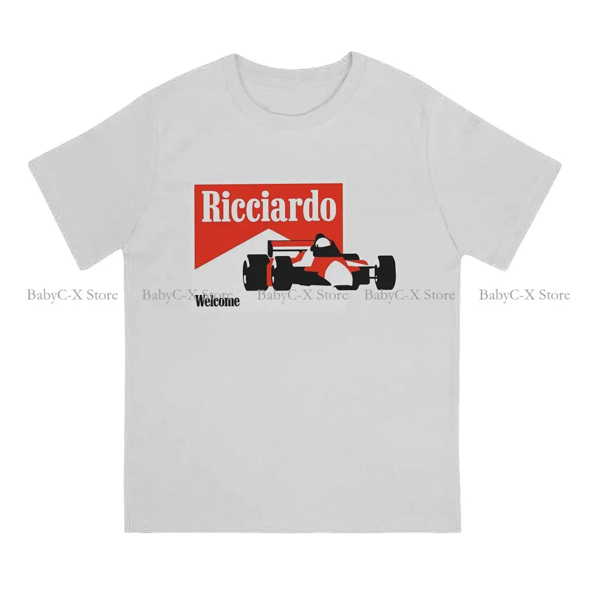 F1 Ricciardo 2021 Hip Hop TShirt Honey Badger Racing Driver Creative Tops Comfortable T Shirt Men Tee Special Polyester