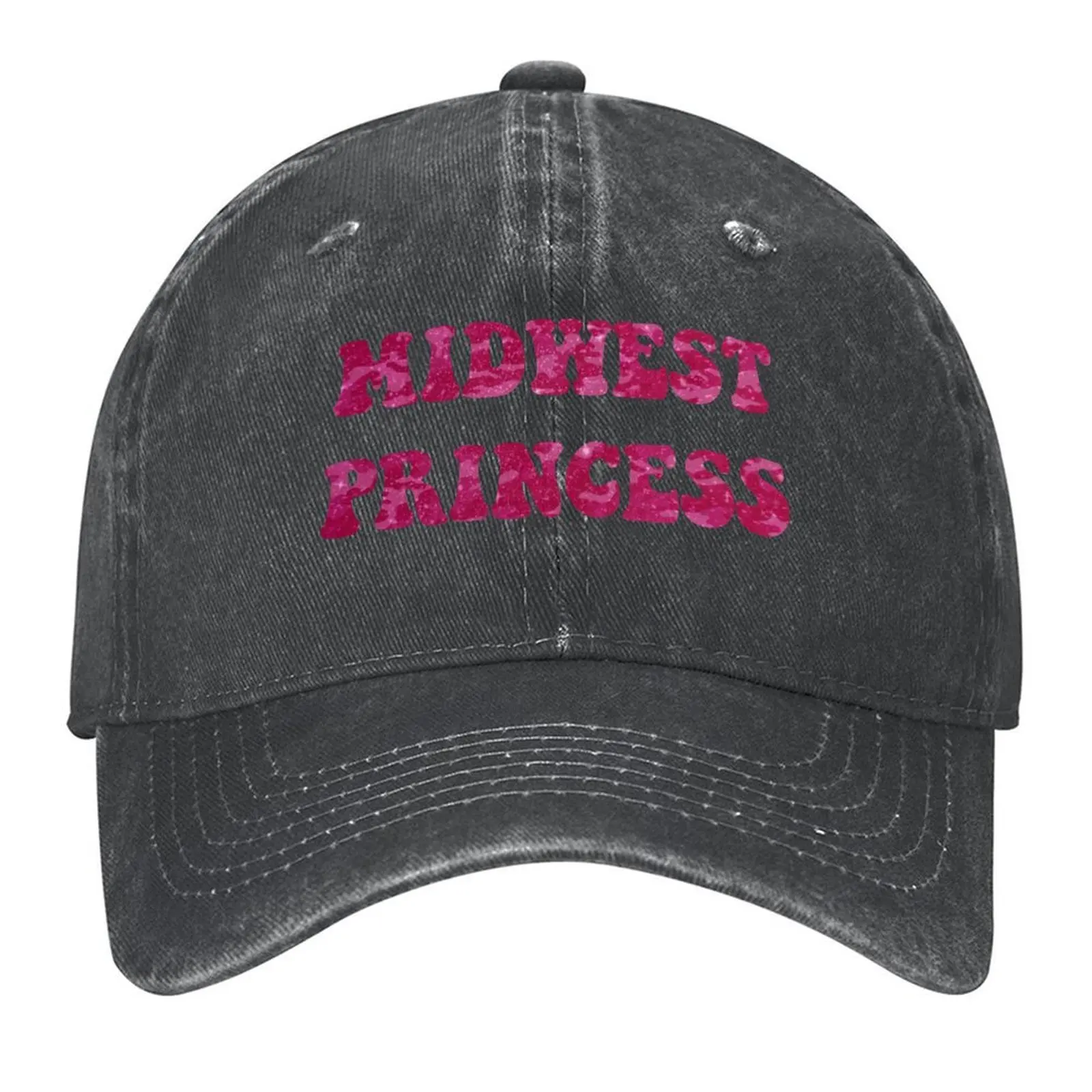 

chappell roan midwest princess camo sparkles Baseball Cap fashionable derby hat Cosplay Snap Back Hat Golf Wear Men Women's