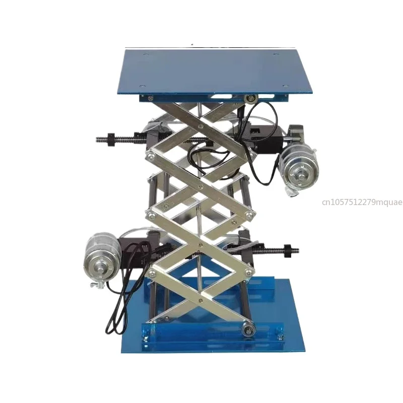 Small Dual-motor Four Sections Electric Lifting Platform, Laboratory Scissor Lifting Platform