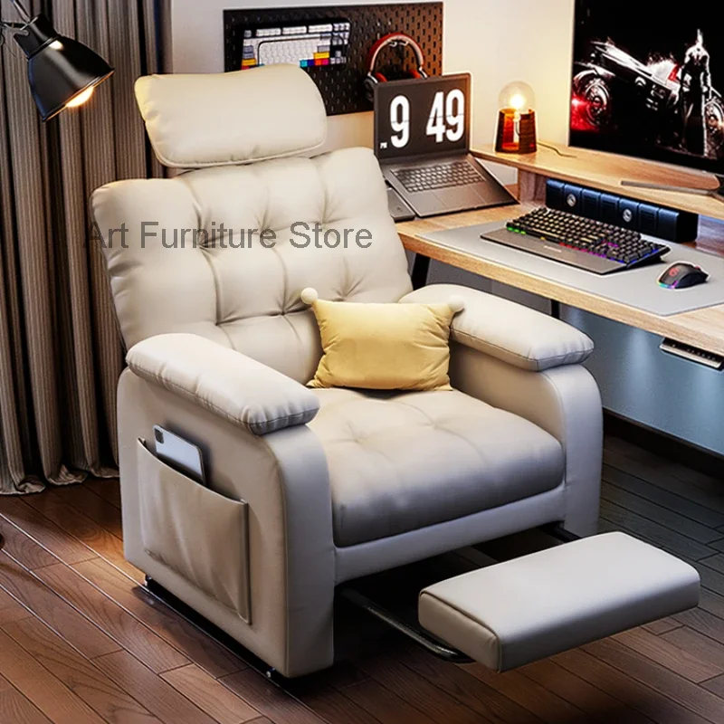 

Recliner Arm Office Chair Ergonomic Boss Bedroom Comfy Office Chair Swivel Massage Gaming Sillas De Oficina Office Furniture