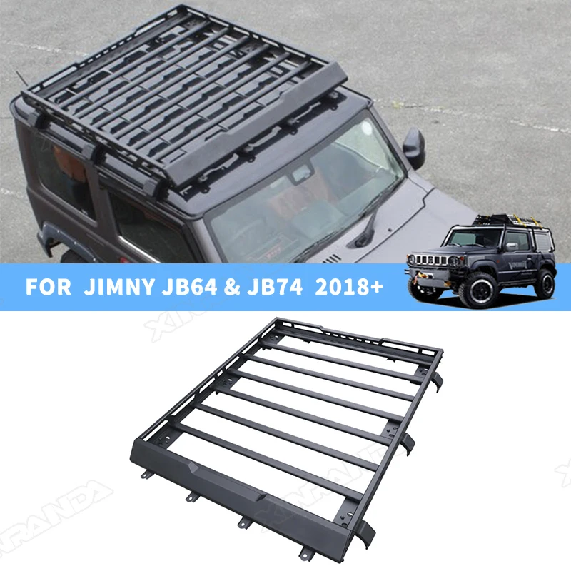 Aluminium Car Rooftop Cargo Platform Without LED Light Jimny Car Roof RackS For Suzuki Jimny Roof Rack Jb64 Jb74