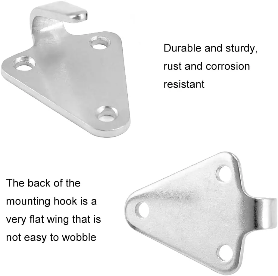 10Pcs Three-Hole Waterproof Tarpaulin Hook Trailer Connecting Net Iron Plate Hook Suitable For Trailers Replacement