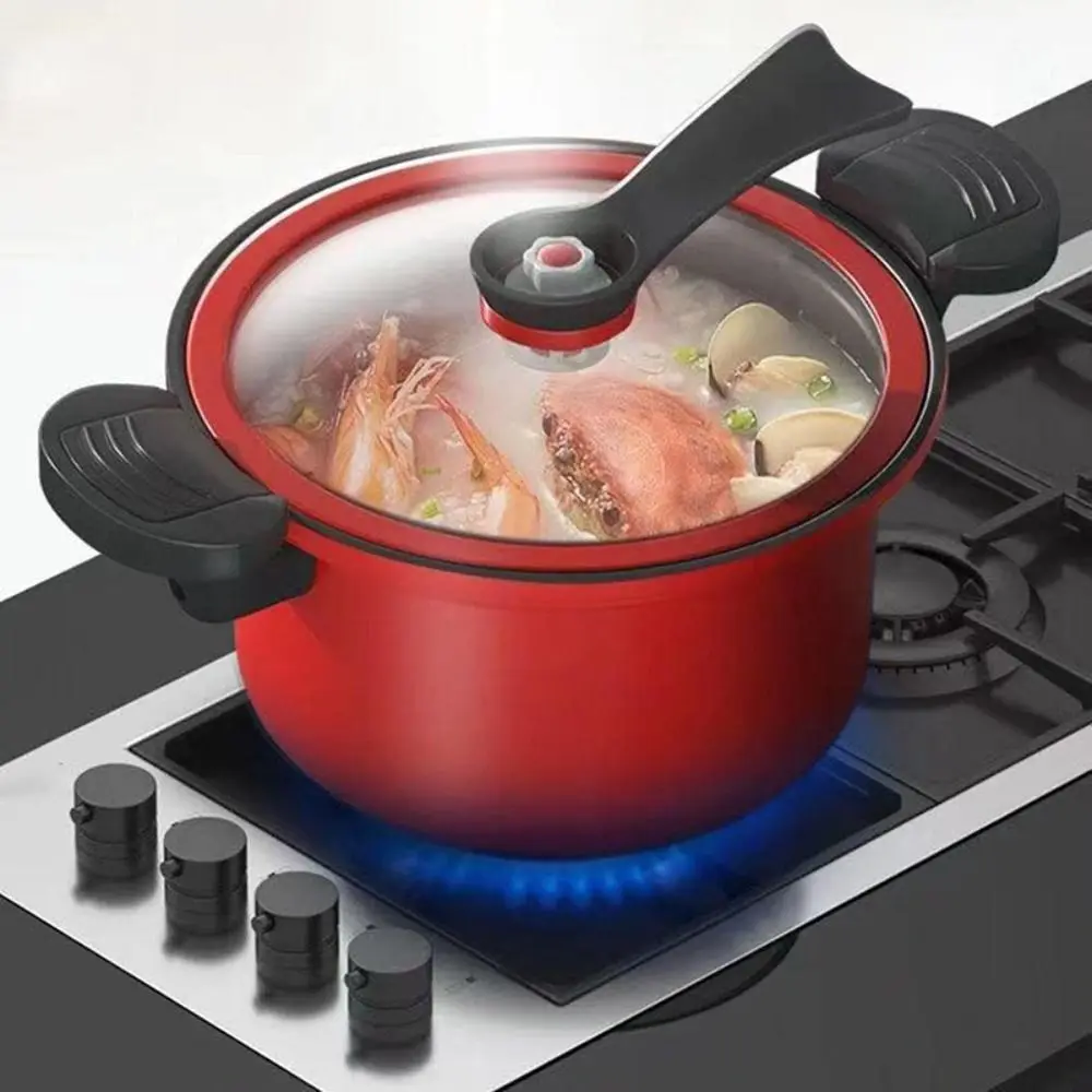 Multifunctional 3.5L Pressure Cooker Stew Pot Non-Stick Cooking Pots Micro Kitchenware Rice Cooker Induction Cooker Gas Stove