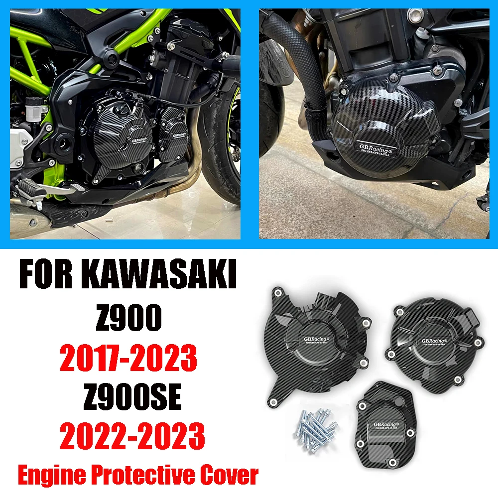 

Motorcycles Engine Cover Protection Case GB Racing For KAWASAKI Z900 2017-2024 /Z900SE 2022-2024 GBRacing Engine Covers