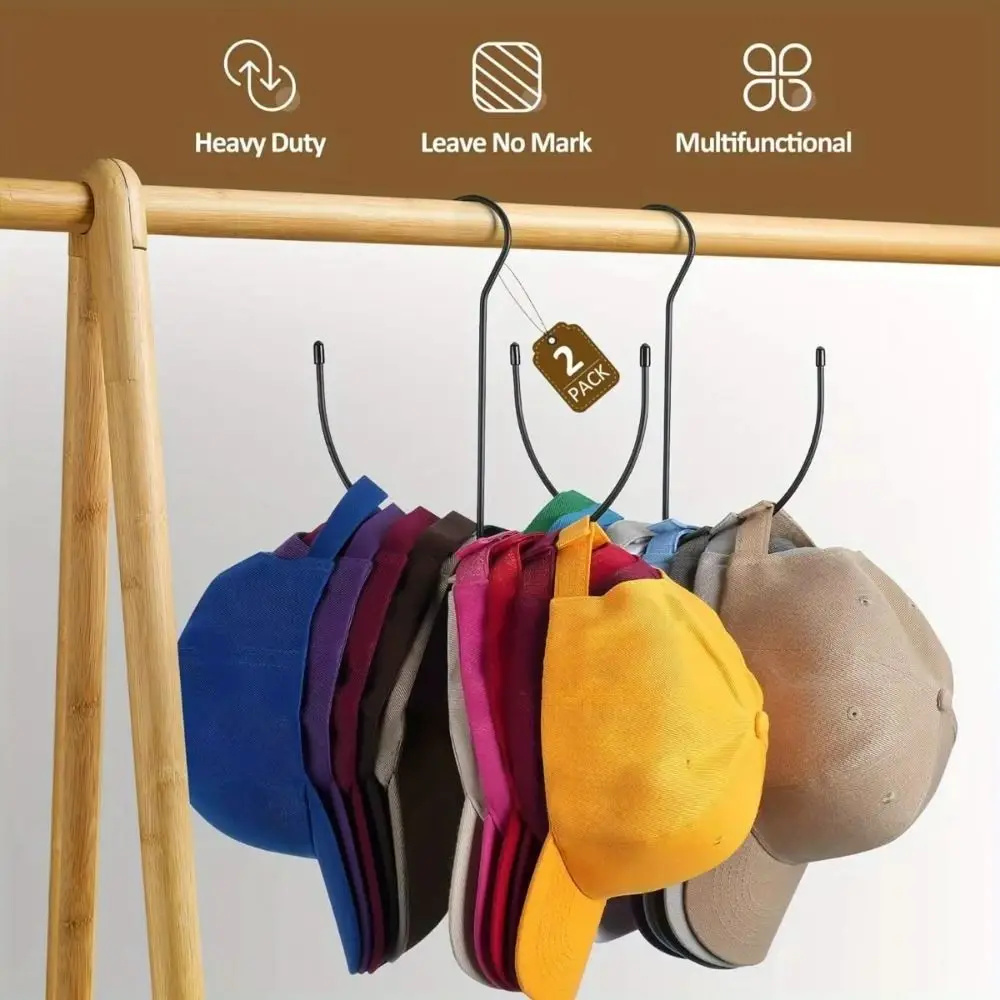 

New Durable Hanging Hat Organizer Rack Stainless Steel Bracket Cap Holder Sundries Storage Multi-Function Baseball Cap Rack