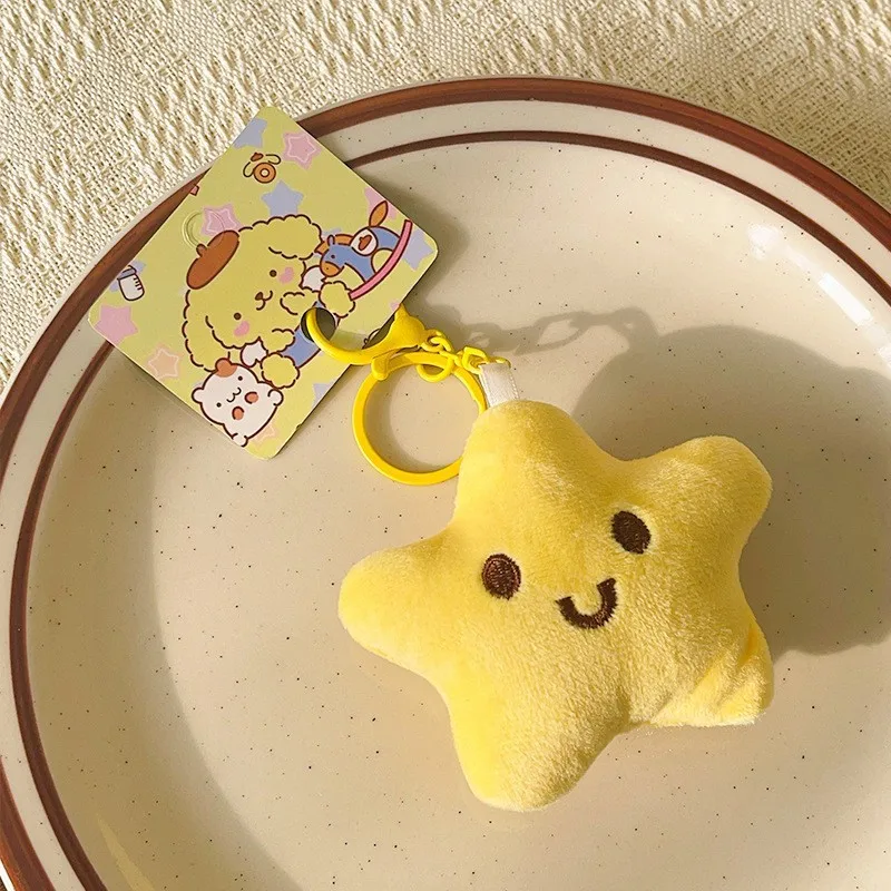 Cartoon Plüsch Puppe Schlüsselbund Tasche Charms Capybara Stern Bär Kaninchen Frosch Panda Erdbeere Bär Gans Puppe Schlüsselanhänger Weihnachtsgeschenke