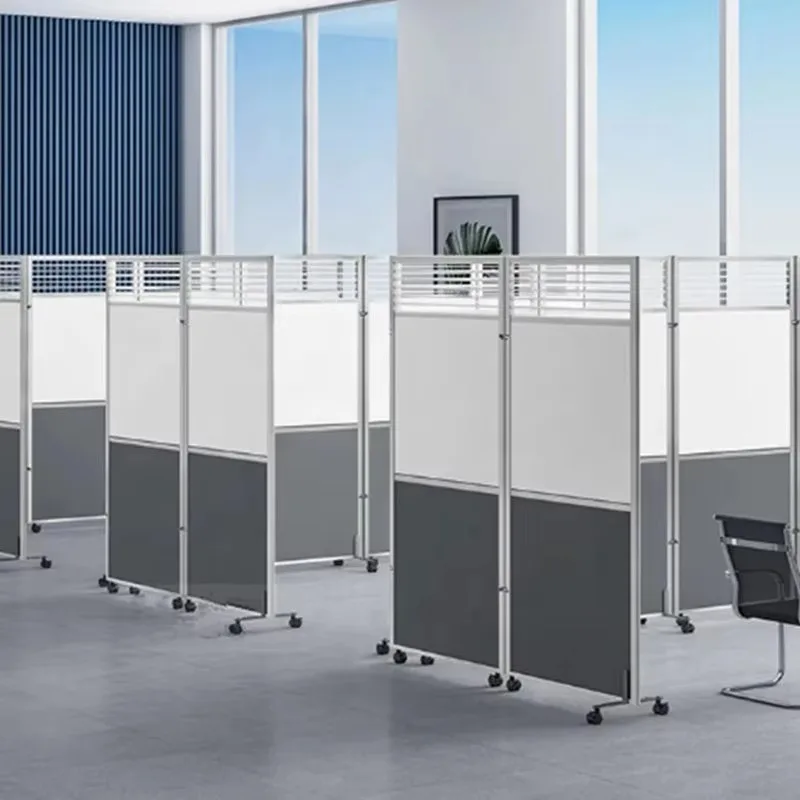 Modern Office Desk Furniture Movable Partition Wall Foldable Wall Melamine Board Wood Design for Gym Kitchen Outdoor