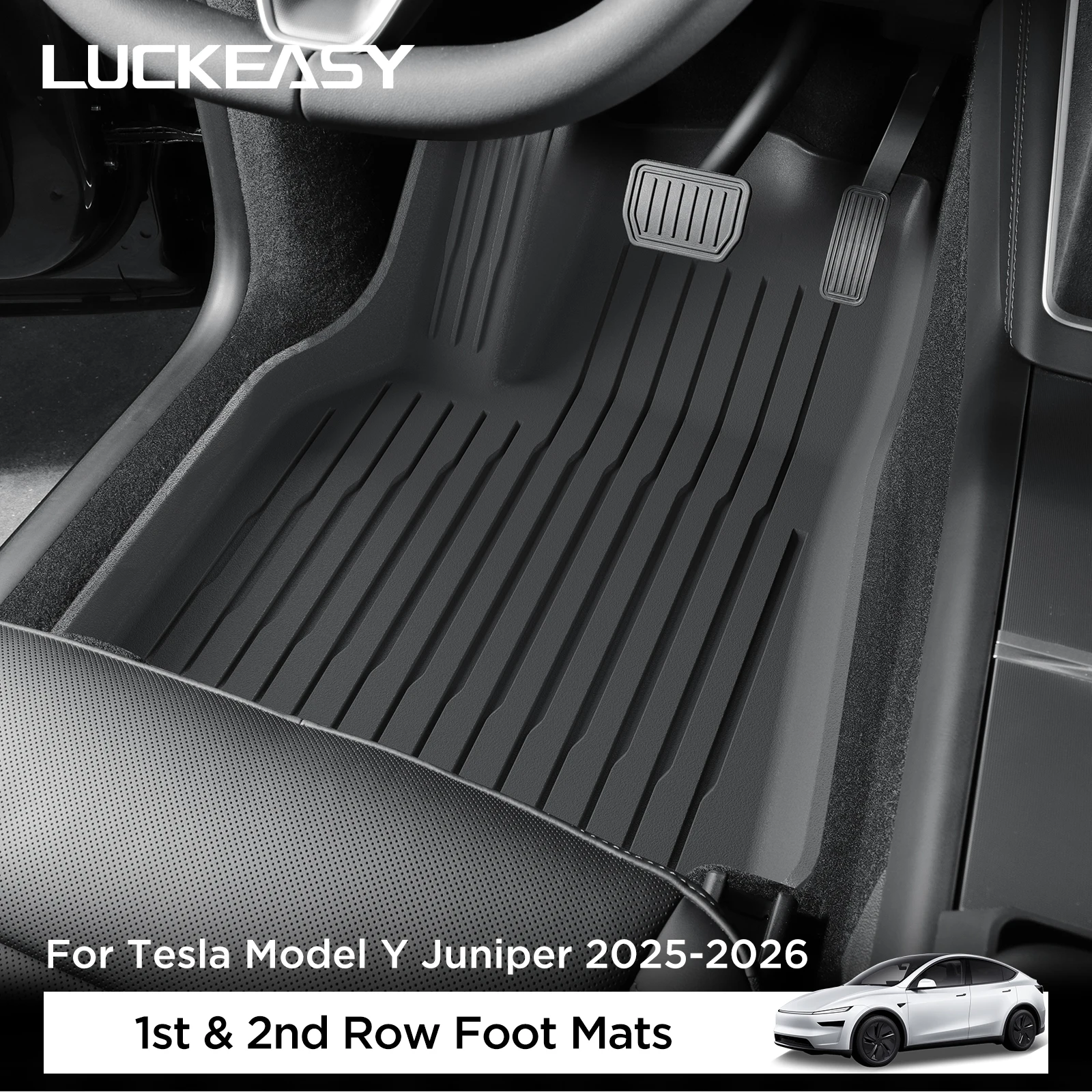 for Tesla Model Y Juniper/Launch 2025 Car Floor Mats Protective Mat Interior Accessories Waterproof Foot Pads ModelY 2019-2025