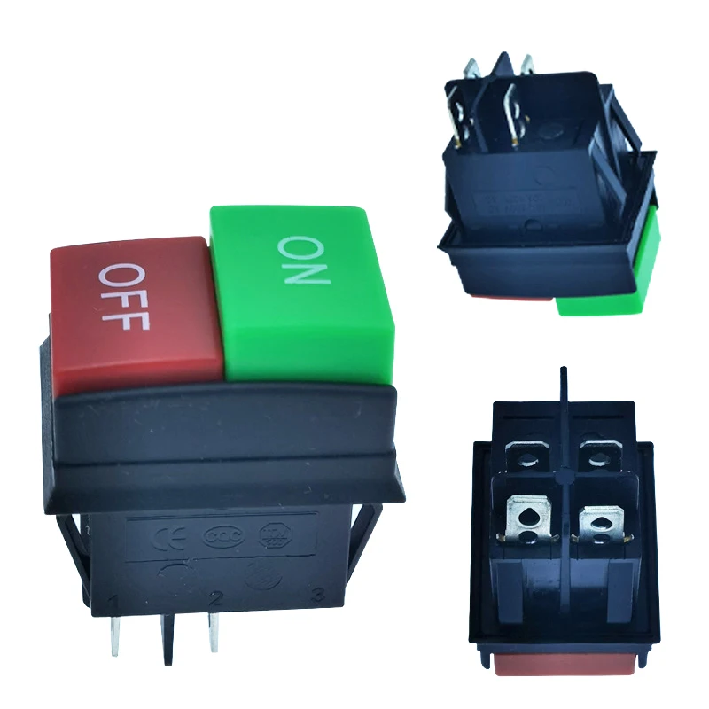 Rocker Switch Button Start Stop Control Button Double Red 1NO 1NC New Type Superior Quality Gangbei