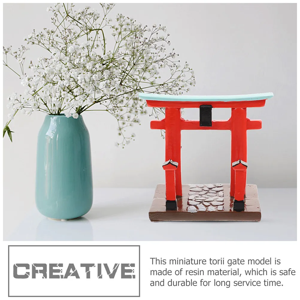 

2Pcs Miniature Torii Gate Mini House Torii Gate Crafts for Mini House Decor Bedroom Accessories Japanese Garden Ornaments