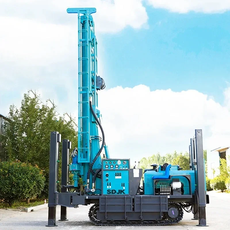 Hydraulic Core Drilling Rig Machine Crawler Mounted Diesel Sampling Core Drilling Rig Machine Hydraulic Coring Drill Rig for USA