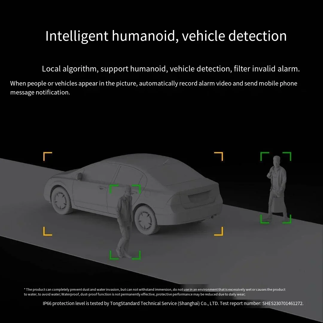 Уличная камера Xiaomi Mijia CW700S 2,5K с 9-кратным зумом IP66 Водонепроницаемая камера безопасности PTZ Полноцветное ночное видение Al Обнаружение человека