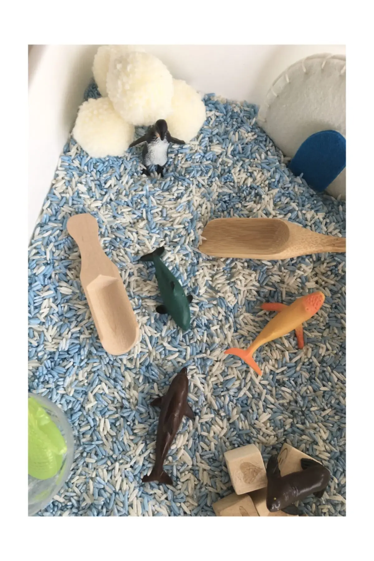 Set Permainan Sensorik Bertema Tiang-Mainan Montessori