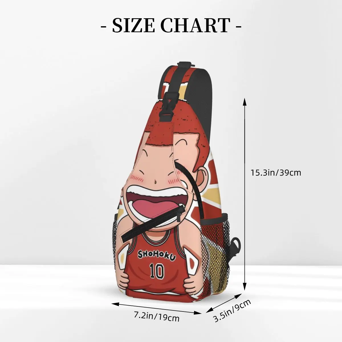 Slams-Dunks Anime Cartoon Manga Umhängetasche SmallChest Bag Schulterrucksack Tagesrucksack für Reisen Wandern Radfahren Pack