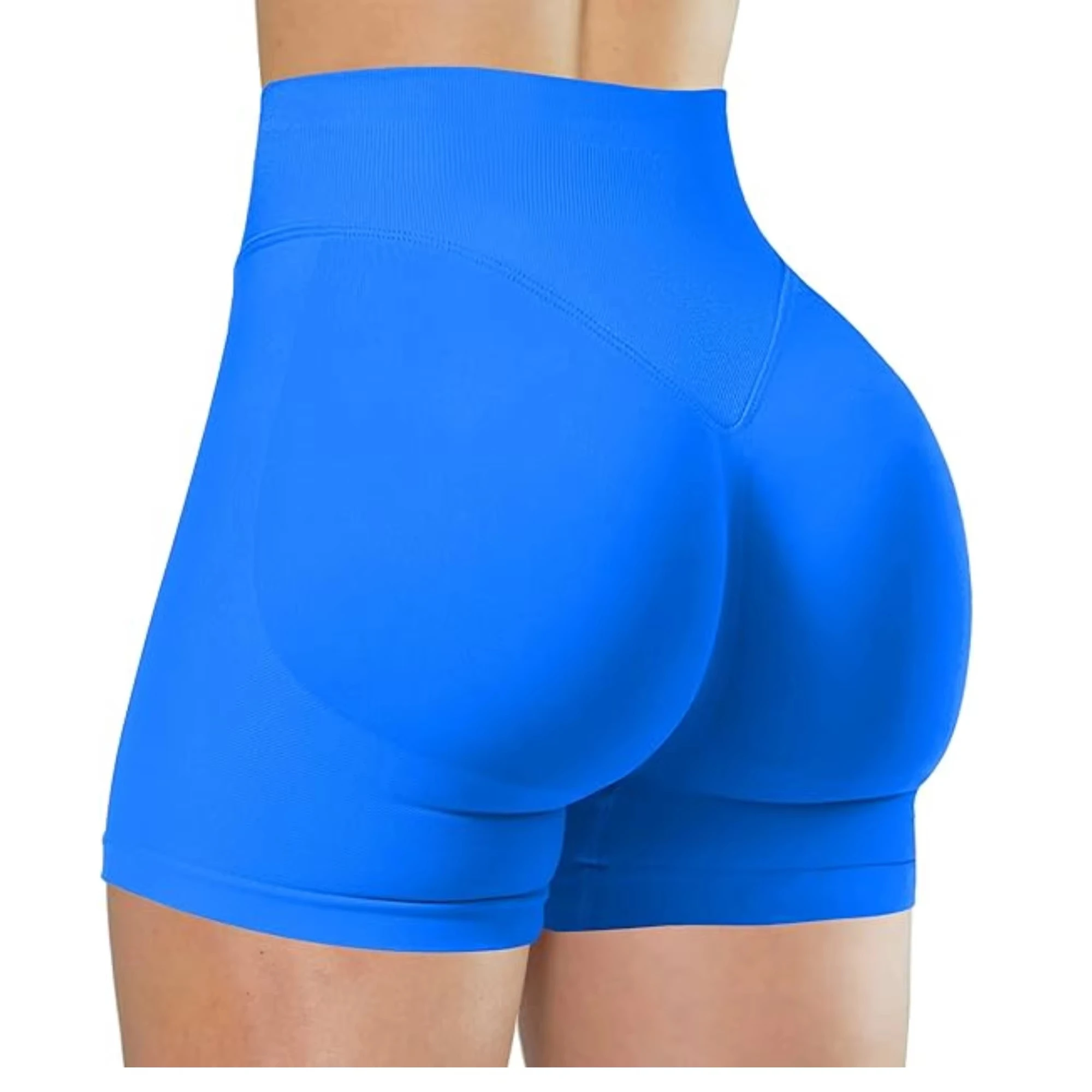 Shorts de Yoga Sexys de Cintura Alta para Mujer, Pantalones Deportivos Modernos para Correr, Leggings de Yoga de Color Sólido para Verano