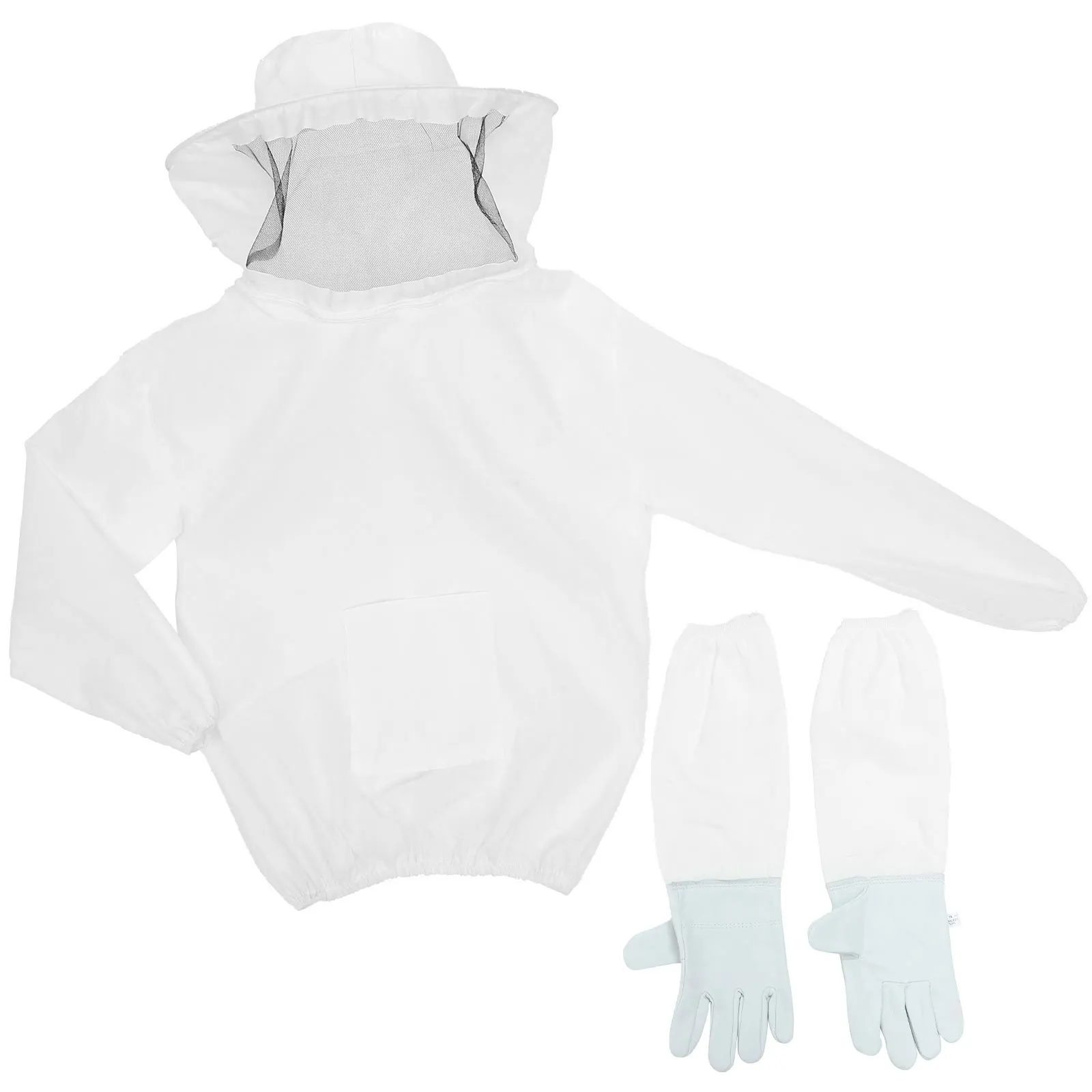 

Beekeeping Suit White Mesh Gloves Protective Clothes Set Bee Keeper Costumes Supplies Gardening Equipment Honey Bee