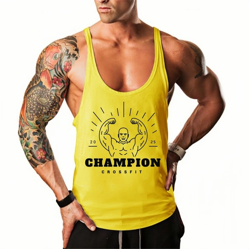 

Men's Fitness Stringer Workout Vest, Racerback Fine-Slim Strap, Moisture-Wicking Anti-Sweat for Heavy Lifting