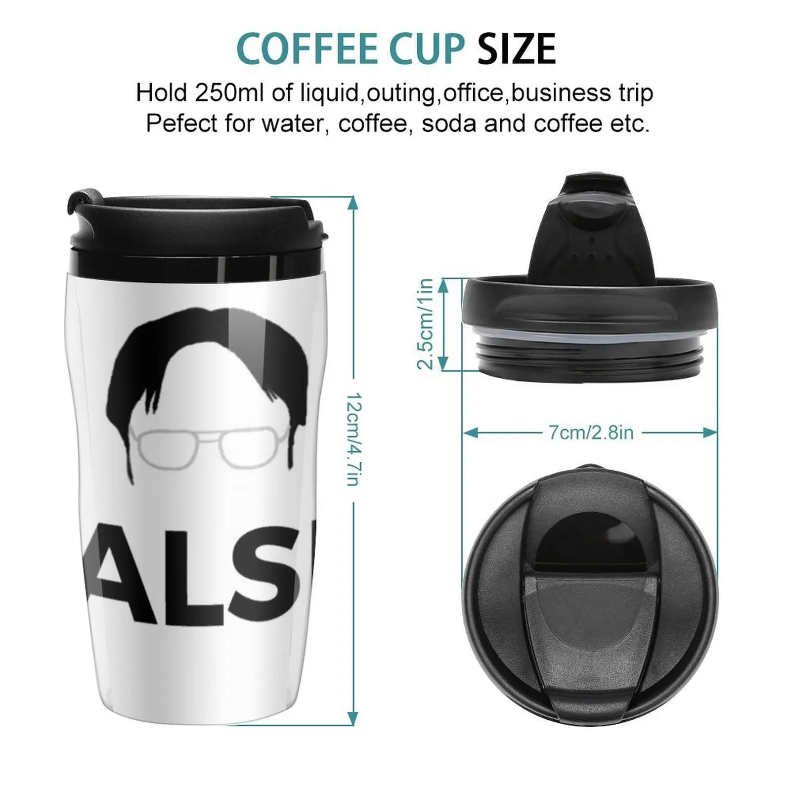 New Dwight Schrute - False - The Office (U.S.) Travel Coffee Mug Luxury Coffee Cup Set Cups And Mugs Thermal Coffee Bottle