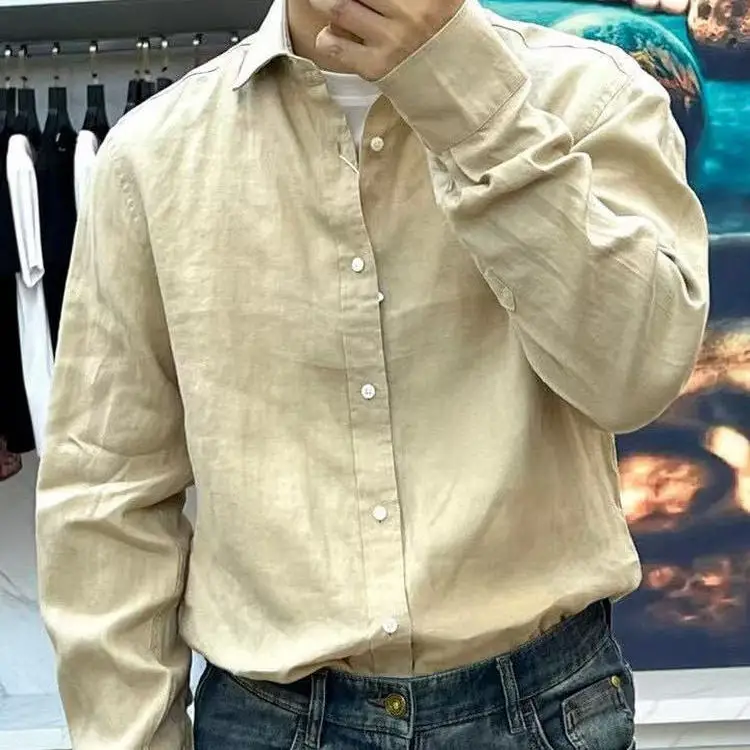 BC ملابس رجالية إيطالية 25 الخريف والشتاء موضة جديدة نمط المال القديم عادية التلبيب قميص رجال الأعمال قميص طويل الأكمام #3