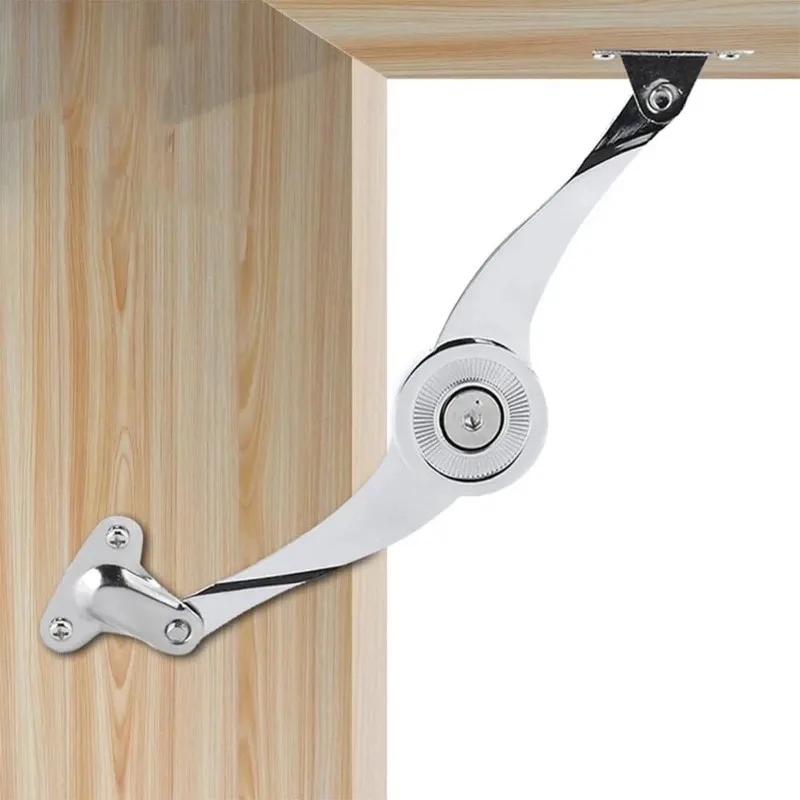 Lid Support Hinge in Folding Lid Stay Hinge with Soft Close Perfect for Box/Drawer Window/Wardrobe/Cabinet Door Randomly Stop