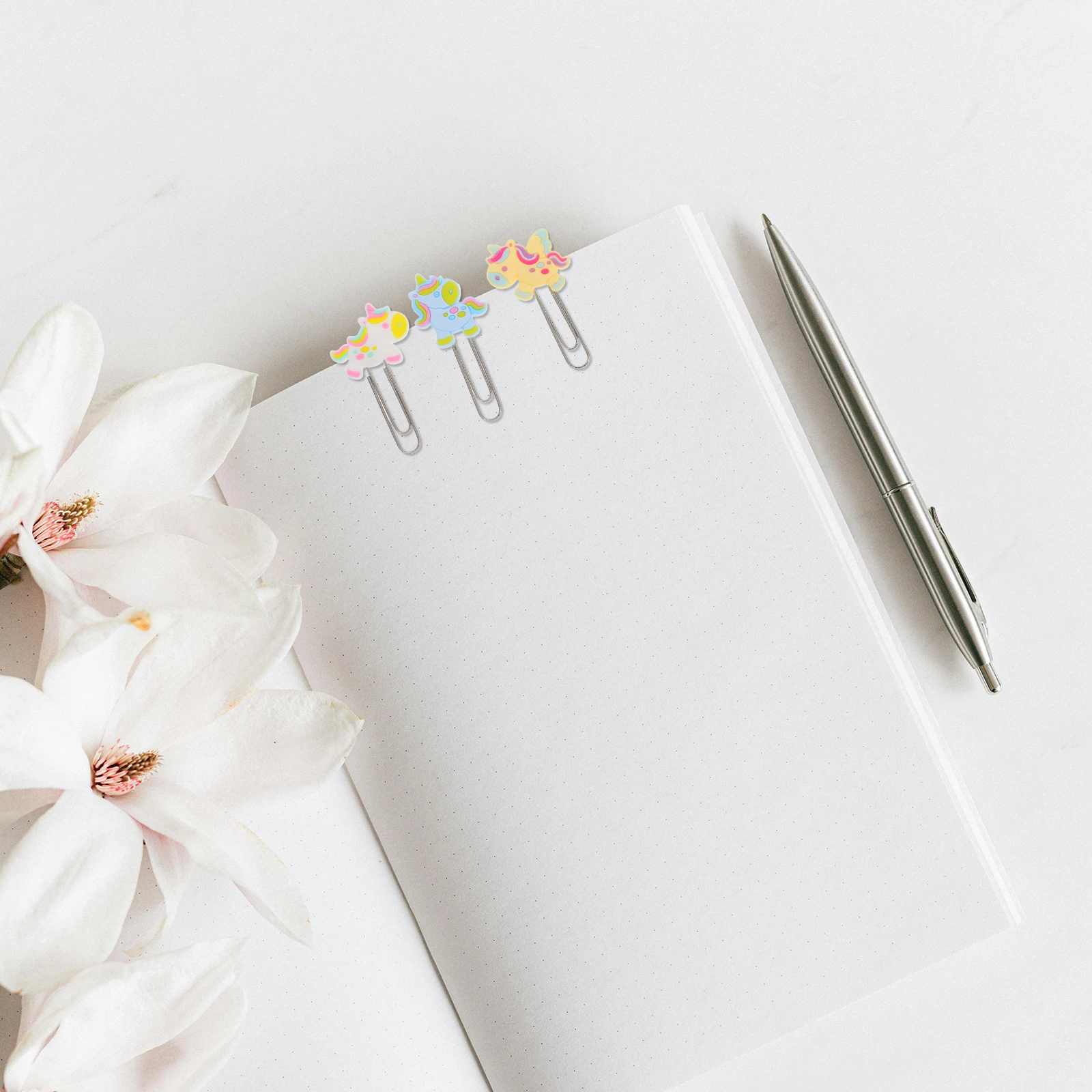 

3 Pcs Cute Bookmark Holder Metal Adorable Animal Paper Clips Student Stationery Essential Bookmarks Clip Small Colorful