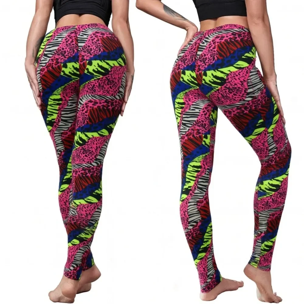 Women's Leggings Sport Gym High Waist Tights Pants Casual Slim Printed Fitness Yoga Raises Butt Girl Leggings