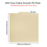 QIDI Tech Dual Side PEI Smooth Plate for Q1 Pro/X-Max 3 3D Printer 250x250/330x330mm PEI Flexible Spring Steel Sheet 0.5mm Thick