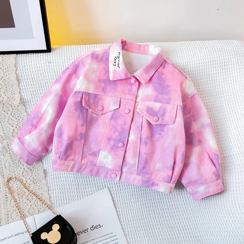 

Girls Jeans Jackets Spring Autumn Children Fashion Outerwear Clothing For 1 To 6 Years Baby Kids Casual Denim Coats Outfits 2023