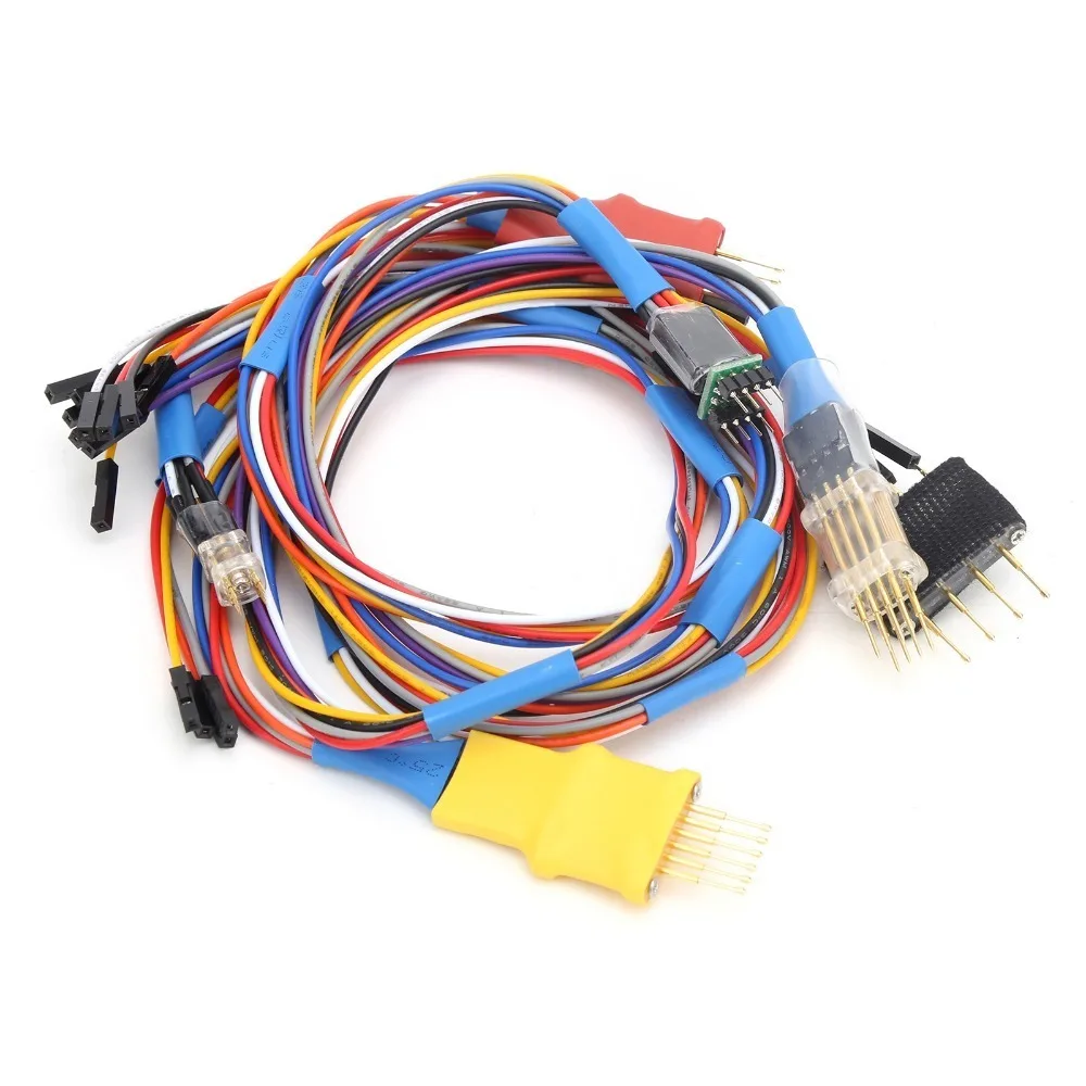 5PCS ABS + Copper ECU Probe Adapter Multi-Color Solder-Free ECU Test Probe Chip Probe Adapter Automotive Electronics Repair